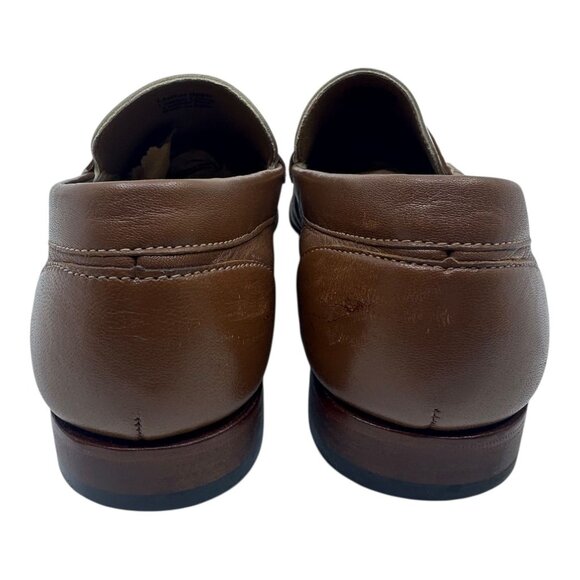 Florsheim Mens Beaufort Penny‎ Loafers 9D White/Cognac Leather Classic Style Pre main image 14